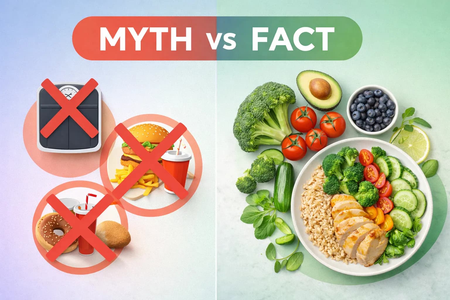 5 Mitos sobre Dietas que Você Precisa Parar de Acreditar